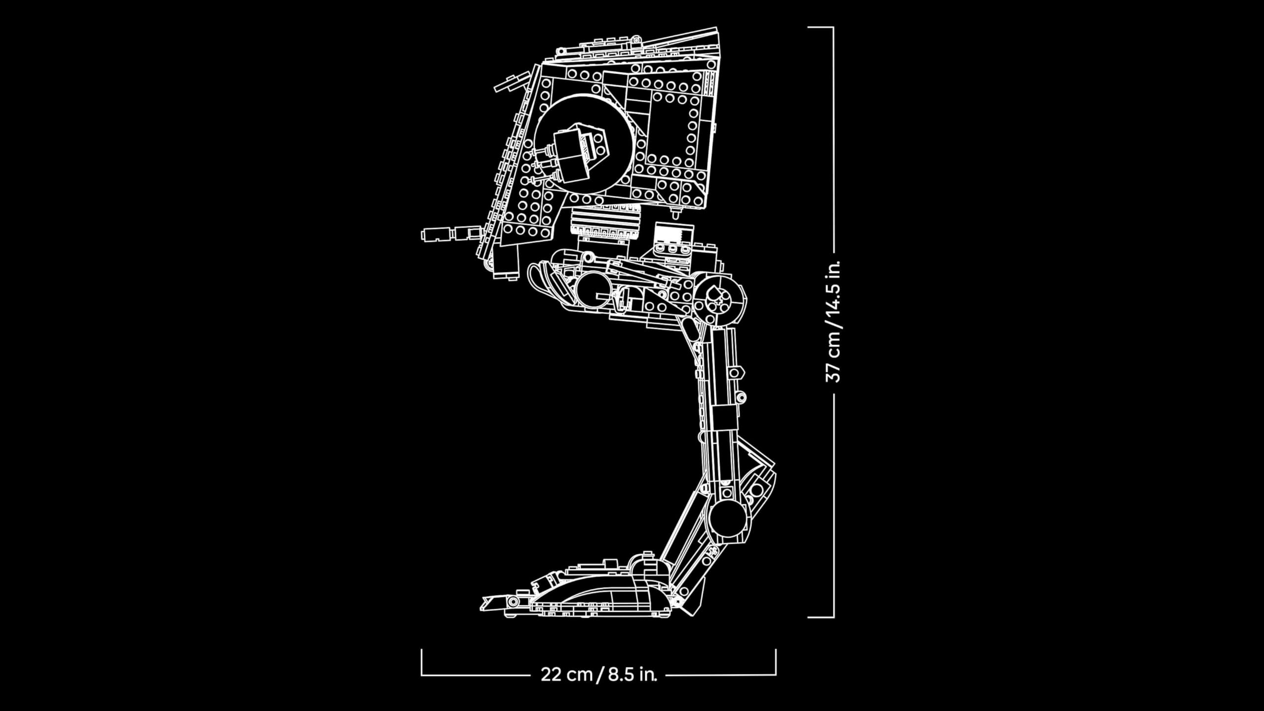 LEGO Star Wars AT-ST Kampfläufer - Bauset für Erwachsene - UCS Modell zum Ausstellen mit Minifigur &amp; Informationstafel - Sammlerstück &amp; Geschenk für Fans - 75417