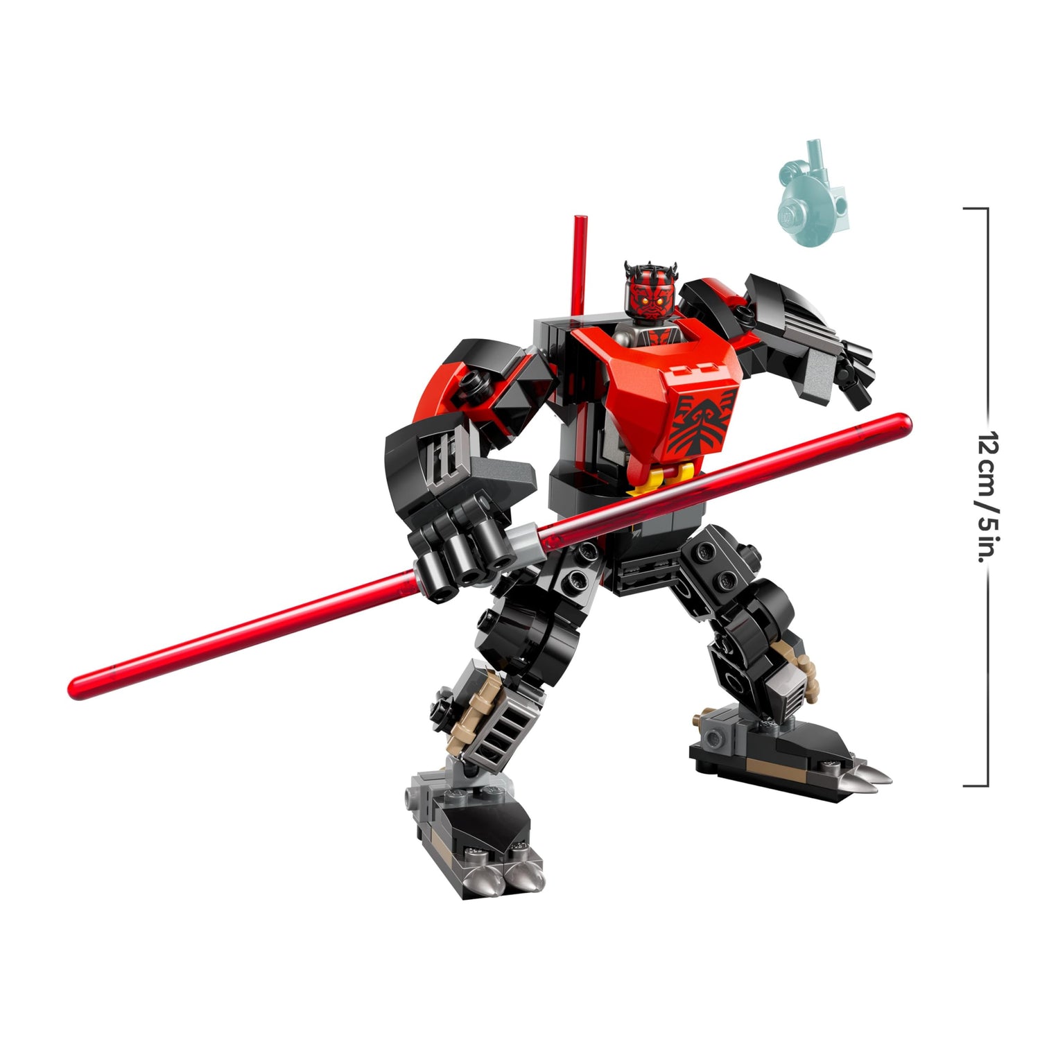 LEGO Star Wars 75411 Darth Maul Mech Bauspielzeug - Spiel- und Ausstellungsfigur mit doppelklingigem roten Lichtschwert und Mini-Figur - Geschenk für Jungen ab 6 Jahren und Fans von The Clone Wars