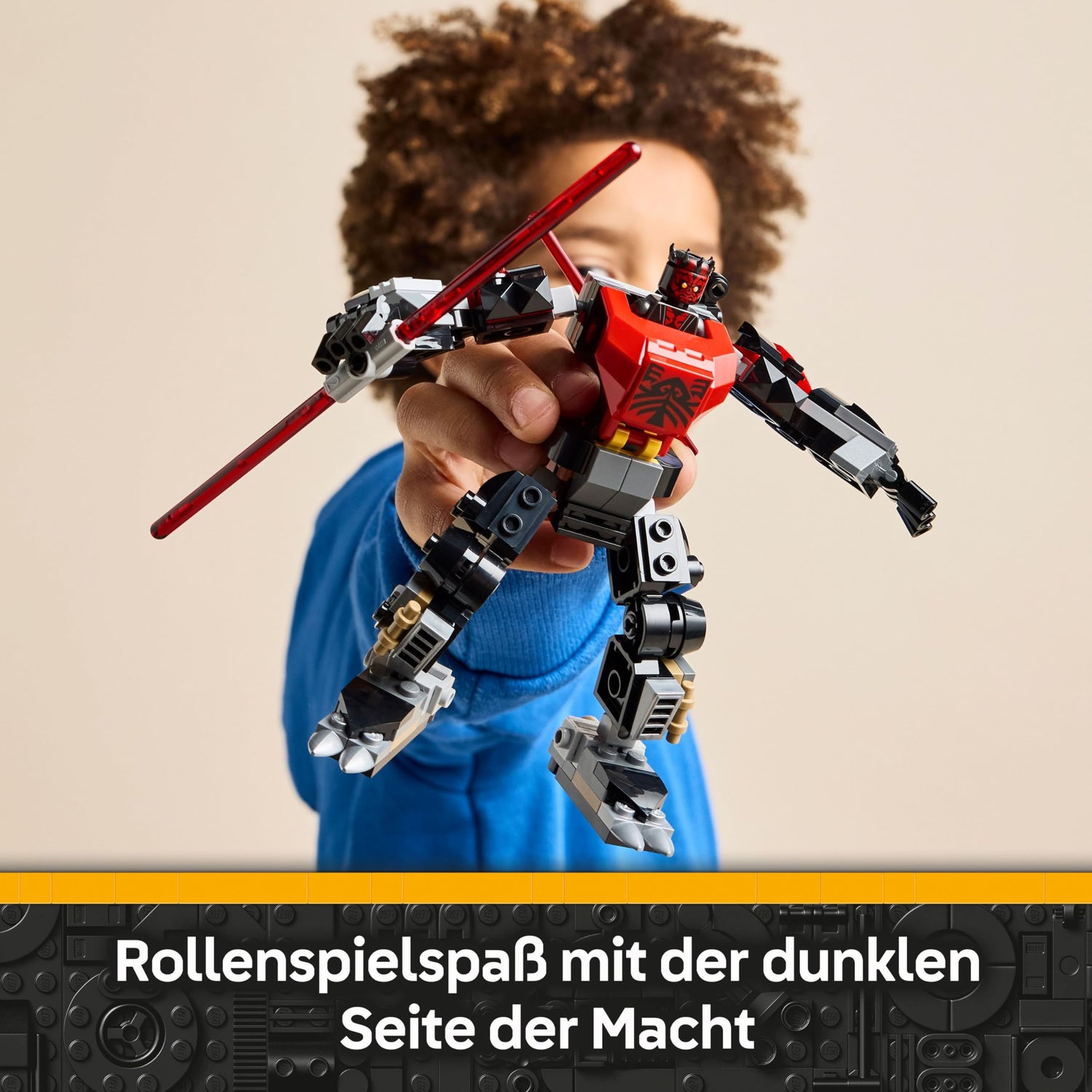LEGO Star Wars 75411 Darth Maul Mech Bauspielzeug - Spiel- und Ausstellungsfigur mit doppelklingigem roten Lichtschwert und Mini-Figur - Geschenk für Jungen ab 6 Jahren und Fans von The Clone Wars