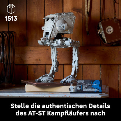 LEGO Star Wars AT-ST Kampfläufer - Bauset für Erwachsene - UCS Modell zum Ausstellen mit Minifigur &amp; Informationstafel - Sammlerstück &amp; Geschenk für Fans - 75417