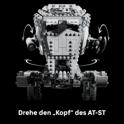 LEGO Star Wars AT-ST Kampfläufer - Bauset für Erwachsene - UCS Modell zum Ausstellen mit Minifigur &amp; Informationstafel - Sammlerstück &amp; Geschenk für Fans - 75417