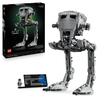 LEGO Star Wars AT-ST Kampfläufer - Bauset für Erwachsene - UCS Modell zum Ausstellen mit Minifigur &amp; Informationstafel - Sammlerstück &amp; Geschenk für Fans - 75417